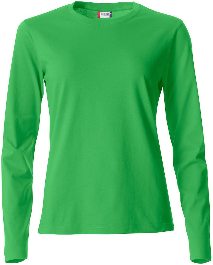 Verwisselbaar Afrikaanse karbonade Clique 029034 Basic Dames T-Shirt Lange Mouwen Workwear4All